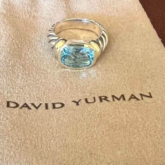 David Yurman Jewelry - Authentic David Yurman Noblesse Ring - Blue Topaz